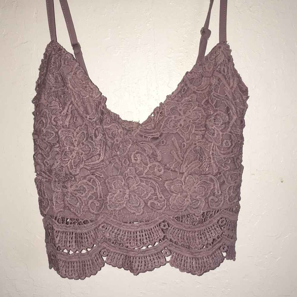 Purple crop top